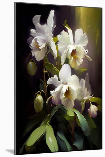 Orchid Flowers I-Vivienne Dupont-Mounted Art Print