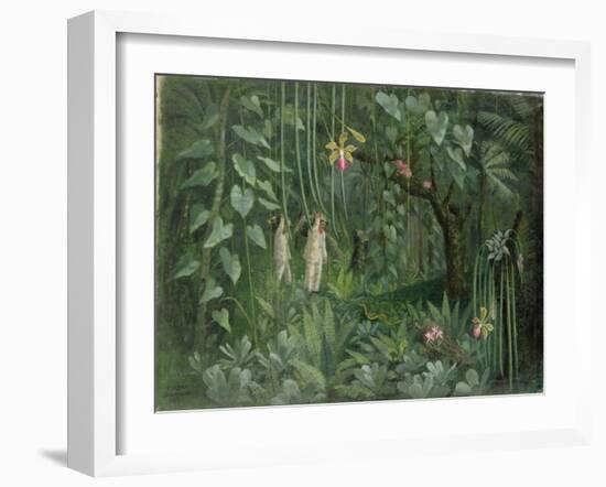 Orchid Hunters of Brazil, 1950 (oil on canvas)-null-Framed Giclee Print