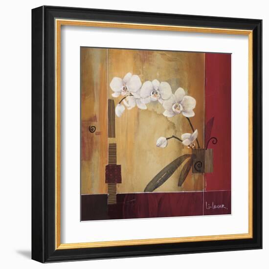 Orchid Lines II-Don Li-Leger-Framed Giclee Print