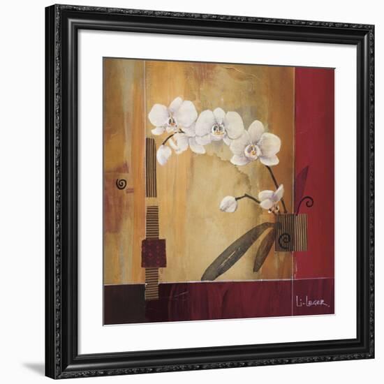 Orchid Lines II-Don Li-Leger-Framed Giclee Print