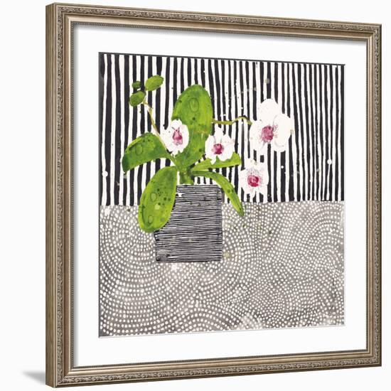 Orchid Mosaic I-Susan Brown-Framed Giclee Print