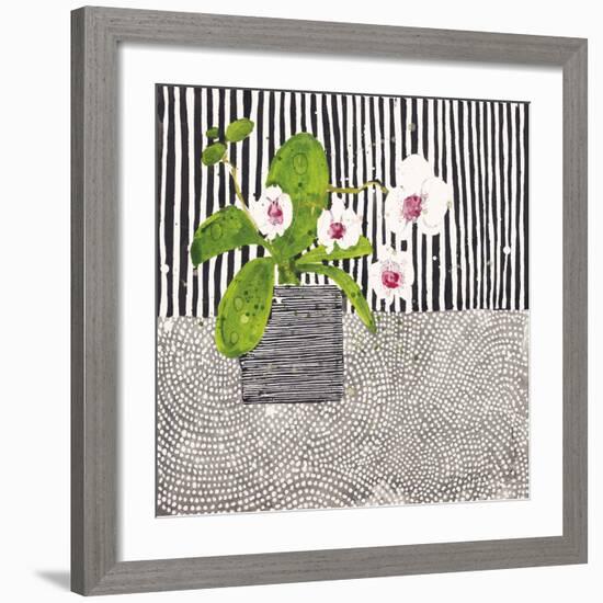 Orchid Mosaic I-Susan Brown-Framed Giclee Print