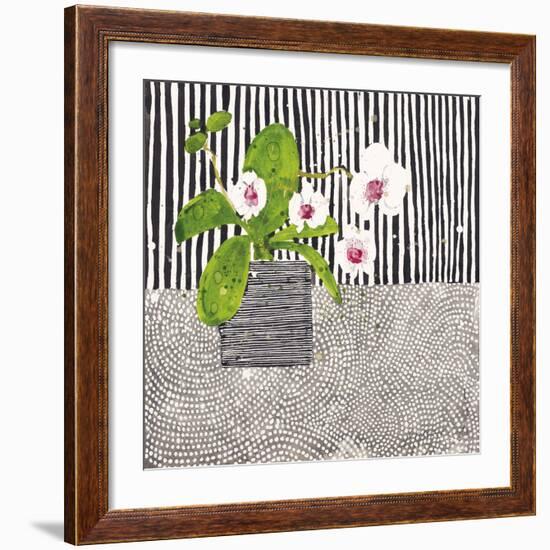 Orchid Mosaic I-Susan Brown-Framed Giclee Print