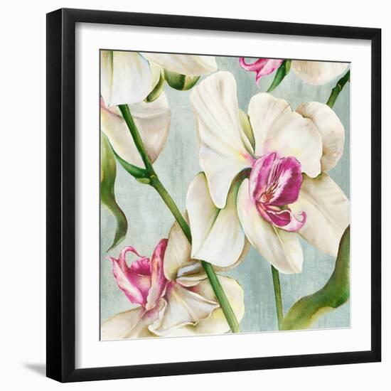 Orchid Pink-Alex Black-Framed Art Print