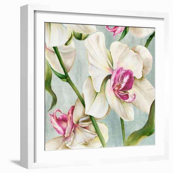 Orchid Pink-Alex Black-Framed Art Print