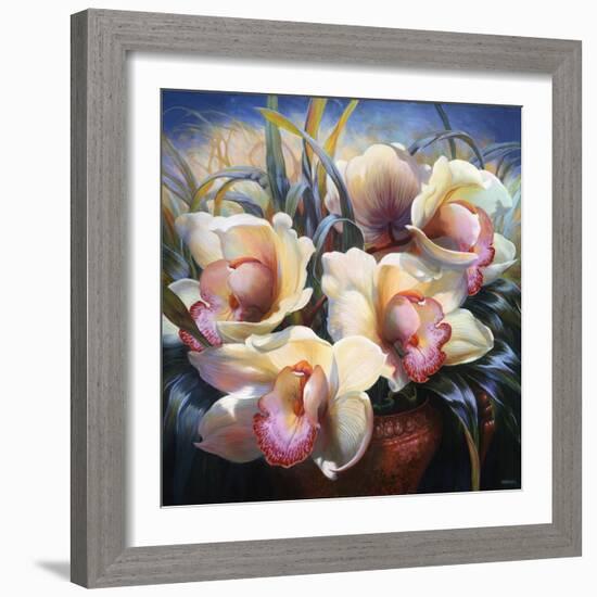 Orchid Sonata-Elizabeth Horning-Framed Giclee Print