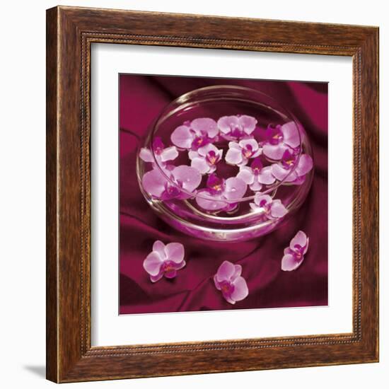 Orchidee et Eau-Amelie Vuillon-Framed Art Print