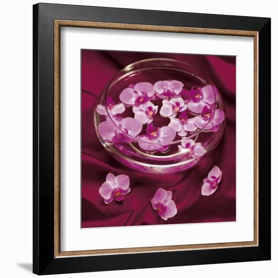 Orchidee et Eau-Amelie Vuillon-Framed Art Print