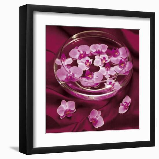 Orchidee et Eau-Amelie Vuillon-Framed Art Print