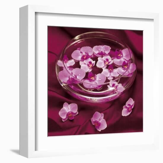 Orchidee et Eau-Amelie Vuillon-Framed Art Print