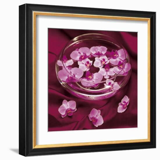 Orchidee et Eau-Amelie Vuillon-Framed Art Print