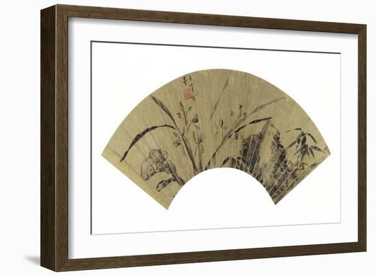 Orchids, Fungus and Rock-Dong Qichang-Framed Giclee Print