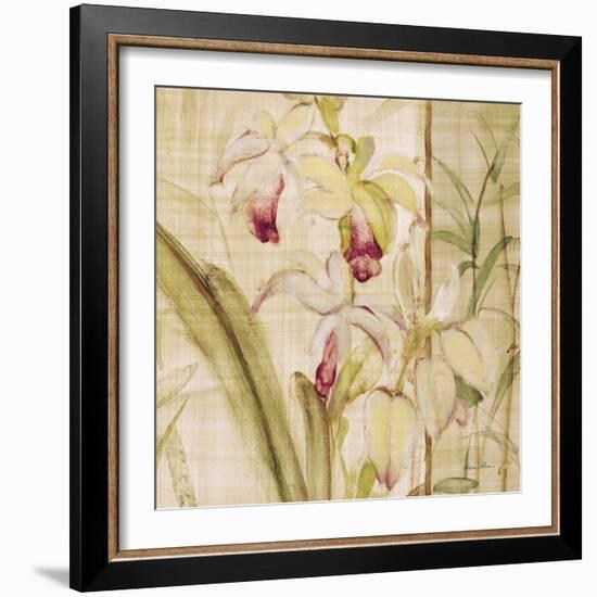 Orchids II Crop-Cheri Blum-Framed Art Print