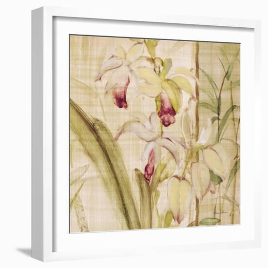 Orchids II Crop-Cheri Blum-Framed Art Print