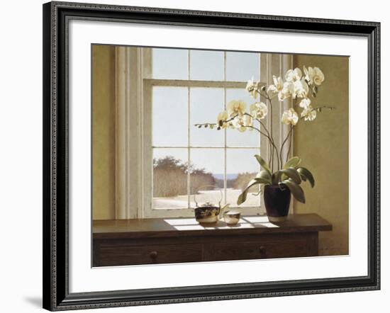 Orchids with Teapots-Zhen-Huan Lu-Framed Art Print