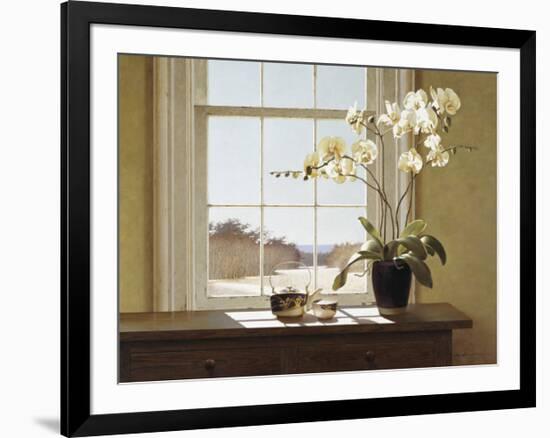 Orchids with Teapots-Zhen-Huan Lu-Framed Giclee Print