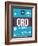 ORD Chicago Luggage Tag 1-NaxArt-Framed Art Print