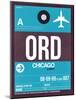 ORD Chicago Luggage Tag 1-NaxArt-Mounted Art Print
