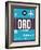 ORD Chicago Luggage Tag 1-NaxArt-Framed Art Print