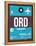 ORD Chicago Luggage Tag 1-NaxArt-Framed Stretched Canvas