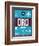 ORD Chicago Luggage Tag 1-NaxArt-Framed Art Print