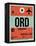 ORD Chicago Luggage Tag 2-NaxArt-Framed Stretched Canvas