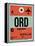 ORD Chicago Luggage Tag 2-NaxArt-Framed Stretched Canvas