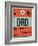 ORD Chicago Luggage Tag 2-NaxArt-Framed Art Print