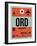 ORD Chicago Luggage Tag 2-NaxArt-Framed Art Print