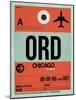 ORD Chicago Luggage Tag 2-NaxArt-Mounted Art Print