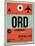 ORD Chicago Luggage Tag 2-NaxArt-Mounted Art Print