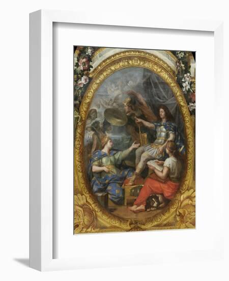 Order Restored in the Kingdom's Finances, 1662, 1680S-Charles Le Brun-Framed Giclee Print