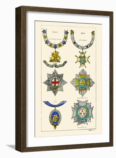 Orders of the Bath and Garter-Hugh Clark-Framed Art Print