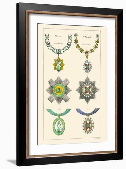 Orders of the Thistle and St. Patrick-Hugh Clark-Framed Art Print