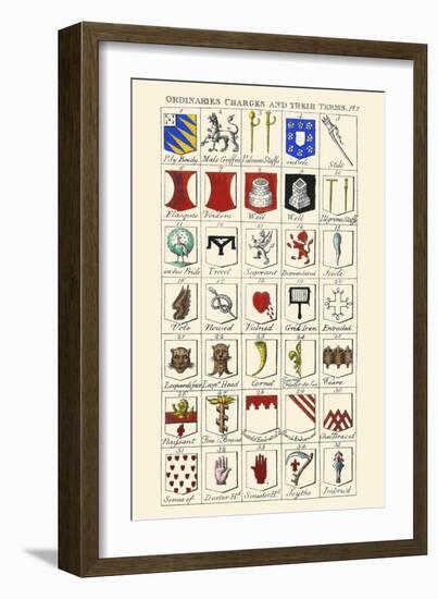 Ordinaries, Charges and their Names-Hugh Clark-Framed Art Print