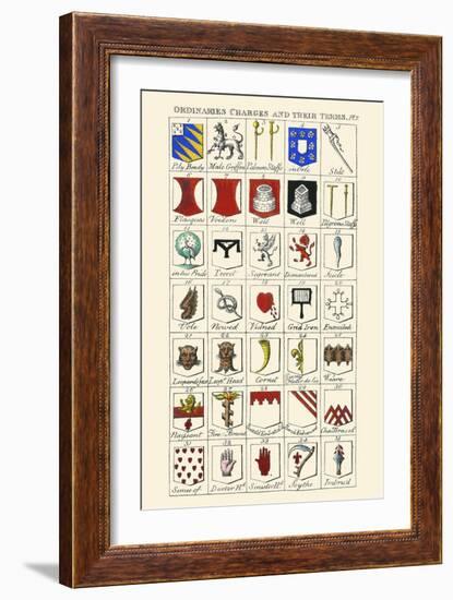 Ordinaries, Charges and their Names-Hugh Clark-Framed Art Print