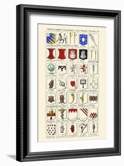 Ordinaries, Charges and their Names-Hugh Clark-Framed Art Print