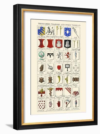 Ordinaries, Charges and their Names-Hugh Clark-Framed Art Print