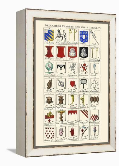 Ordinaries, Charges and their Names-Hugh Clark-Framed Stretched Canvas