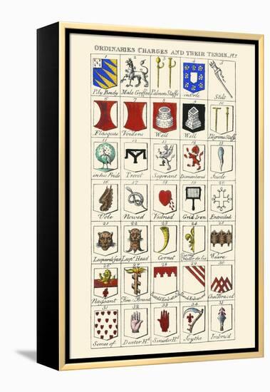 Ordinaries, Charges and their Names-Hugh Clark-Framed Stretched Canvas