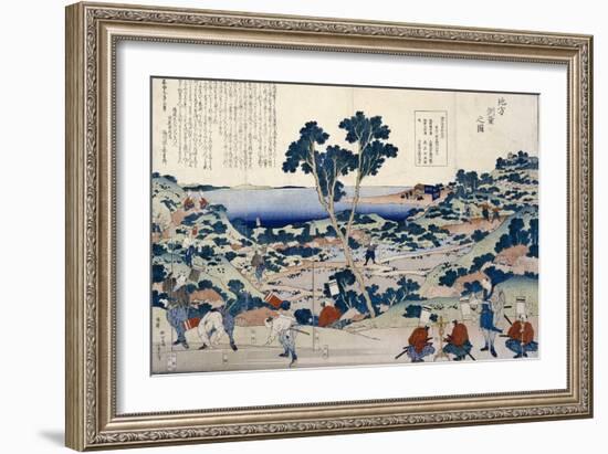 Ordnance Survey of Countryside, circa 1848-Katsushika Hokusai-Framed Giclee Print