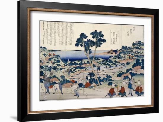 Ordnance Survey of Countryside, circa 1848-Katsushika Hokusai-Framed Giclee Print