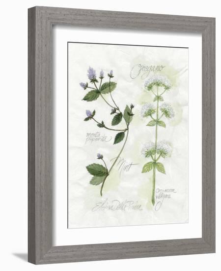 Oregano and Mint-Elissa Della-piana-Framed Art Print