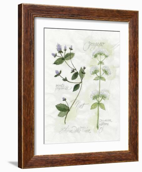 Oregano and Mint-Elissa Della-piana-Framed Art Print