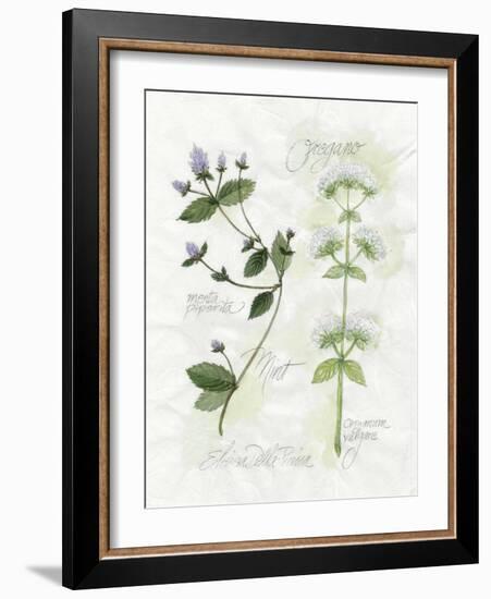 Oregano and Mint-Elissa Della-piana-Framed Art Print