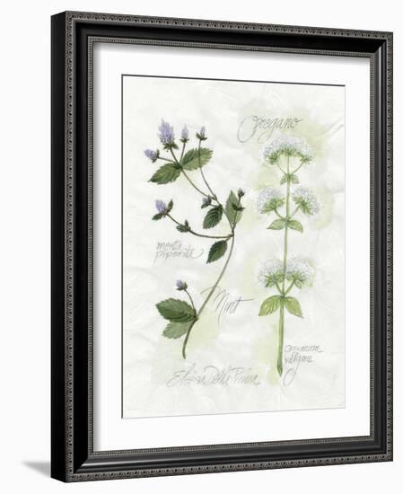 Oregano and Mint-Elissa Della-piana-Framed Art Print