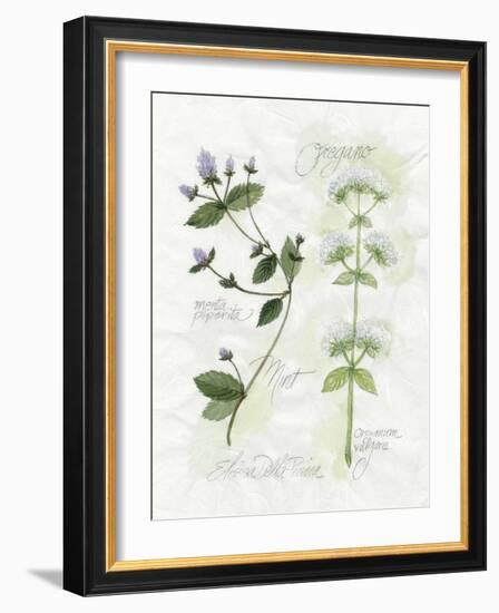 Oregano and Mint-Elissa Della-piana-Framed Art Print