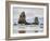 Oregon, Cannon Beach. Needle Seastack, stormy sky-Jamie and Judy Wild-Framed Photographic Print