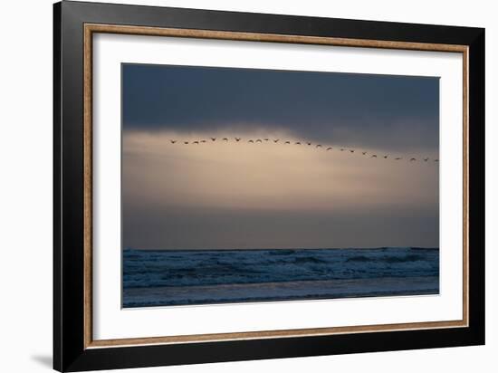 Oregon Coast Sunset 2-Erin Berzel-Framed Photographic Print