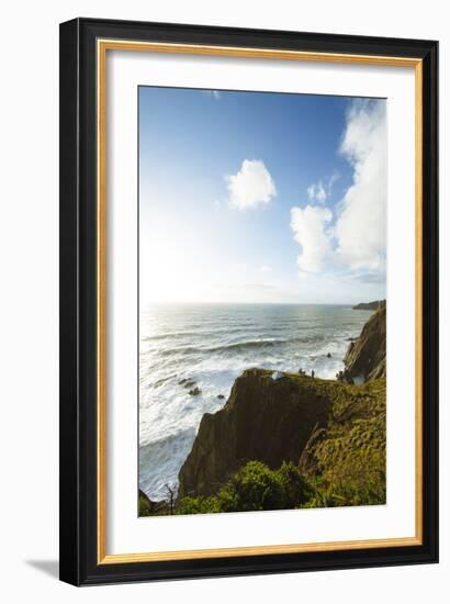 Oregon Coast Trail. Oswald West State Park, OR-Justin Bailie-Framed Photographic Print